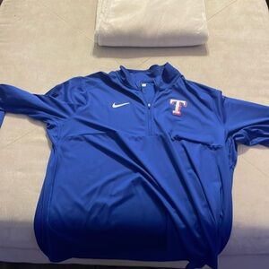 Nike mlb Texas ranger blue long sleeve shirt